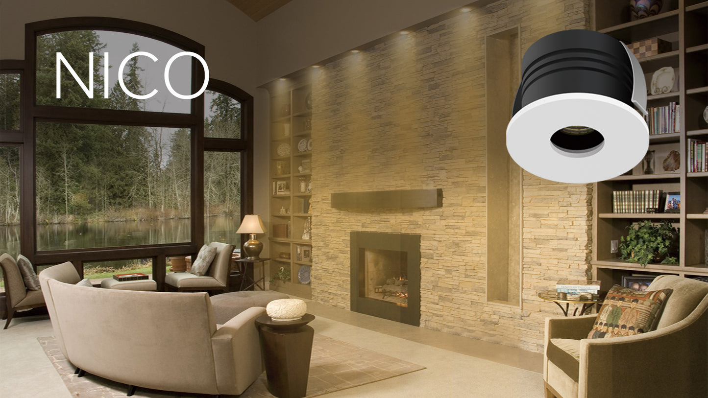 Nico 5W Mini Baffled Downlight Various Finishes