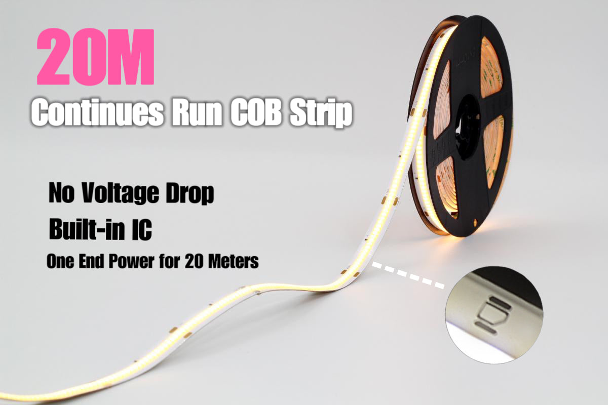 20 Meters Continuous Run Super Length COB Strip