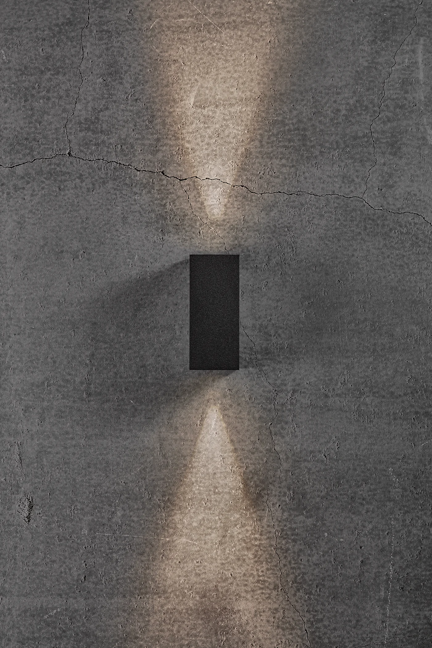 Beau Cubic Wall Light -Up Down Flush Mount Integrated LED Light, Black Lacquered Aluminium, IP44 Rated Ideal for Enhancing Indoor & Outdoor Spaces