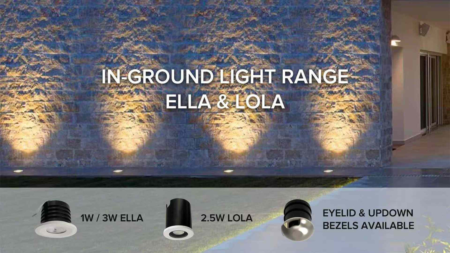 Up Down 2.5W Lola LED Waterproof IP67 In Ground Marker Light 3000K Warm White