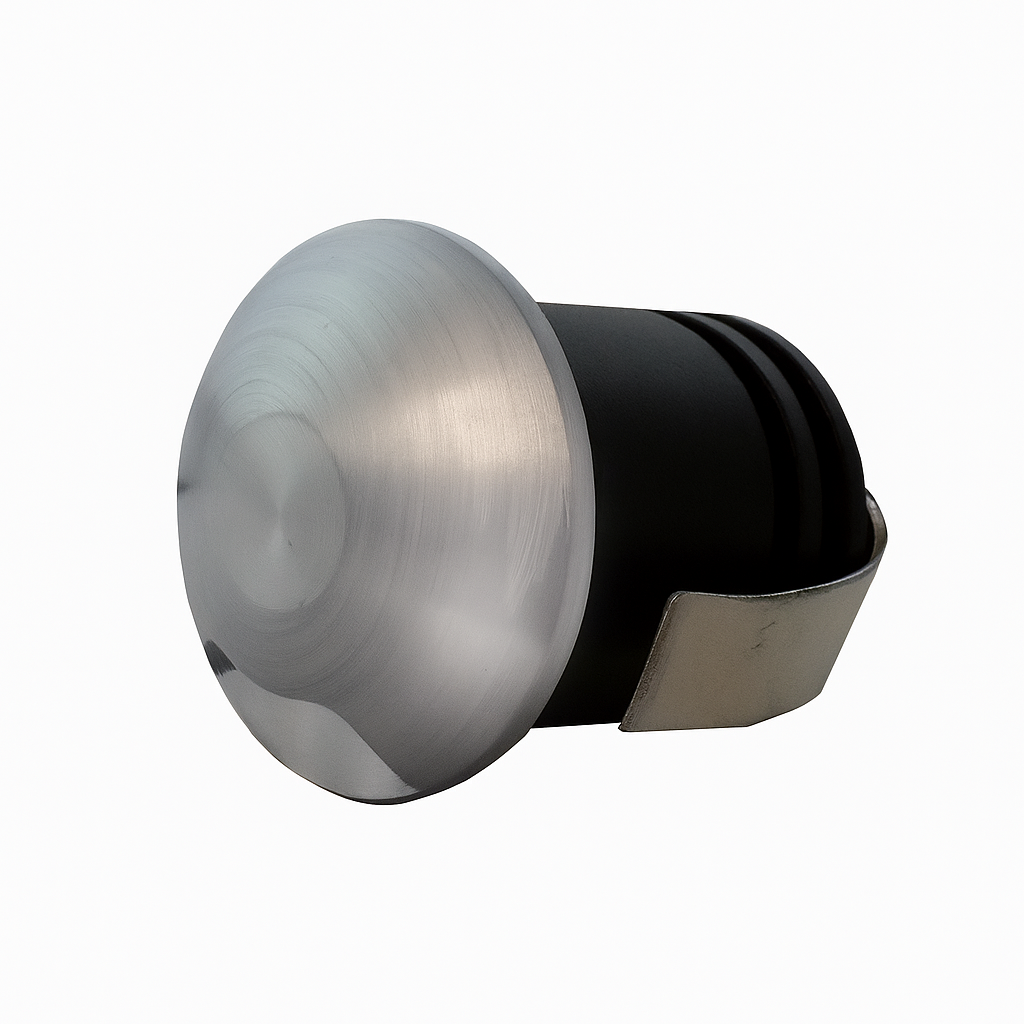 1W Ella Indirect Eyelid Bezel IP65 Marker Light, Step Light, In-ground Light, Mini Downlight, Deck Light, Brush Nickel / Satin Nickel  (Non Dimmable Driver Included)