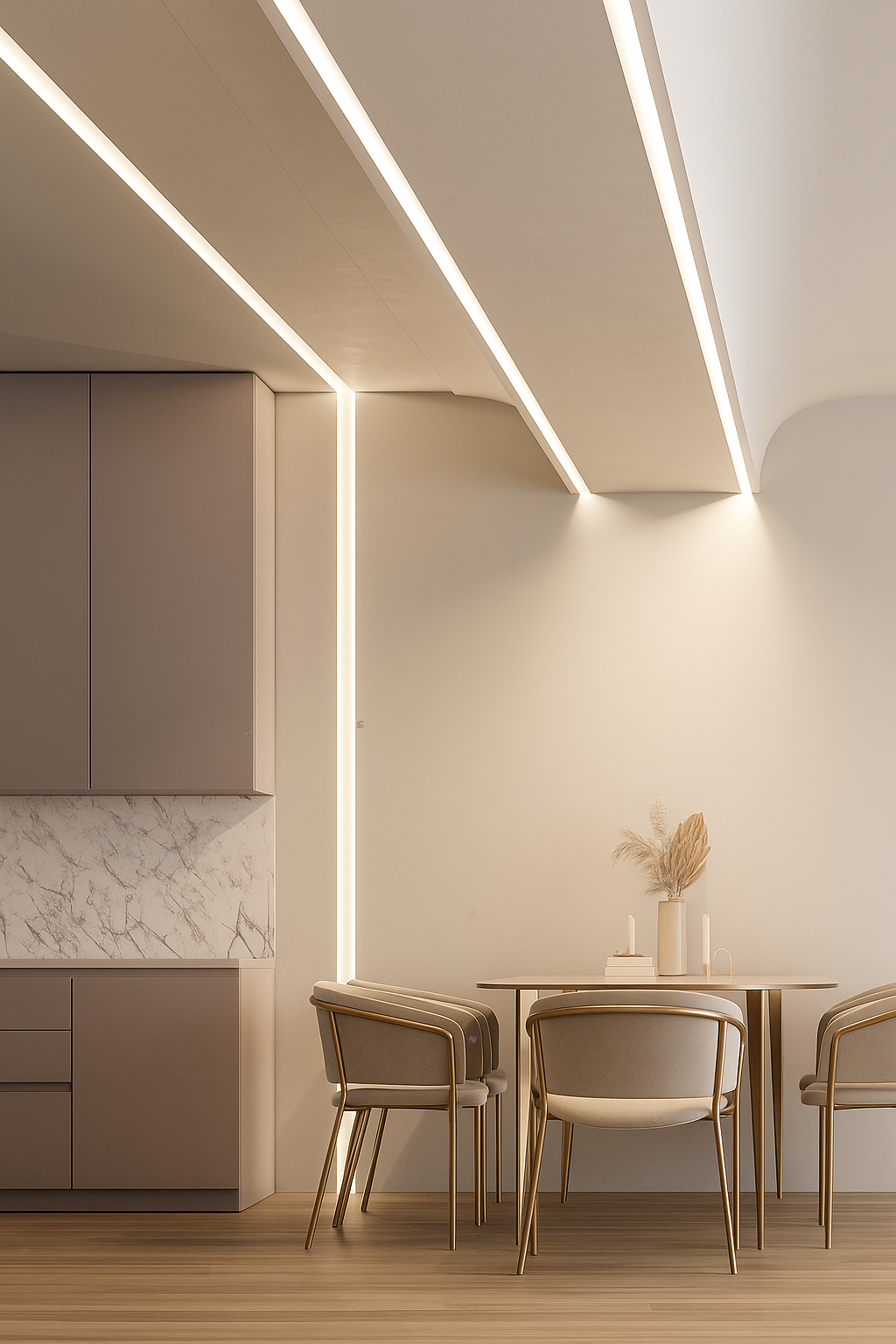 2 Metres Trimless 20MM Wide Plaster-In Aluminum LED Profile Channel with Opal Diffuser for LED Strip Lighting