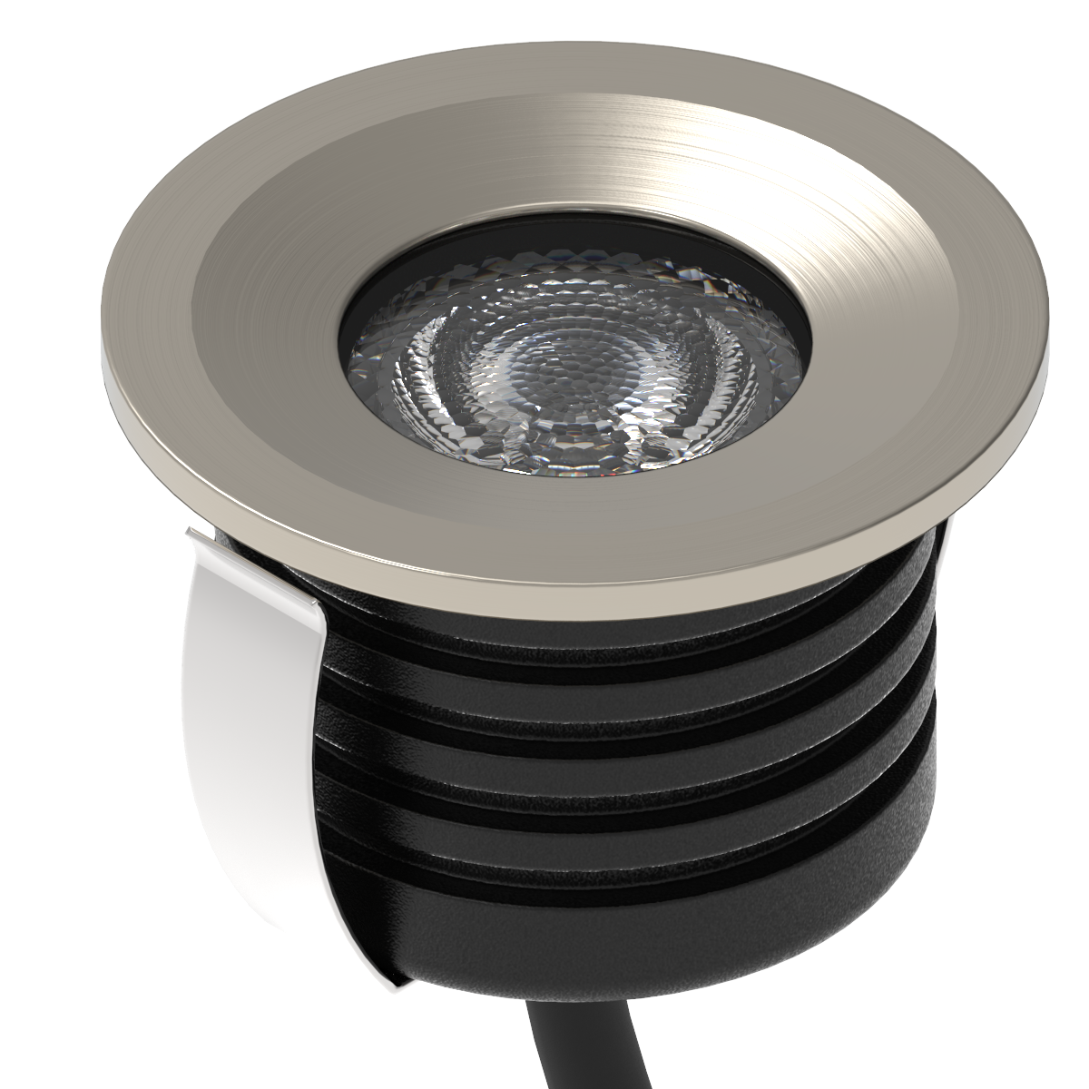 3W Ella LED Waterproof IP65 Marker Light, Step Light in Brushed Nickel (Non Dimmable Driver Included)
