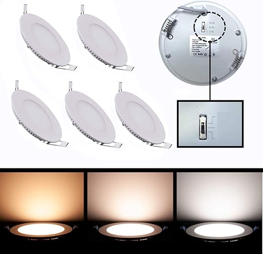 18W IP54 LED Round Downlight €“ Colour Switchable 3K/4K/6K, Recessed Ceiling Panel, 200mm Cutout, 1800 Lumen