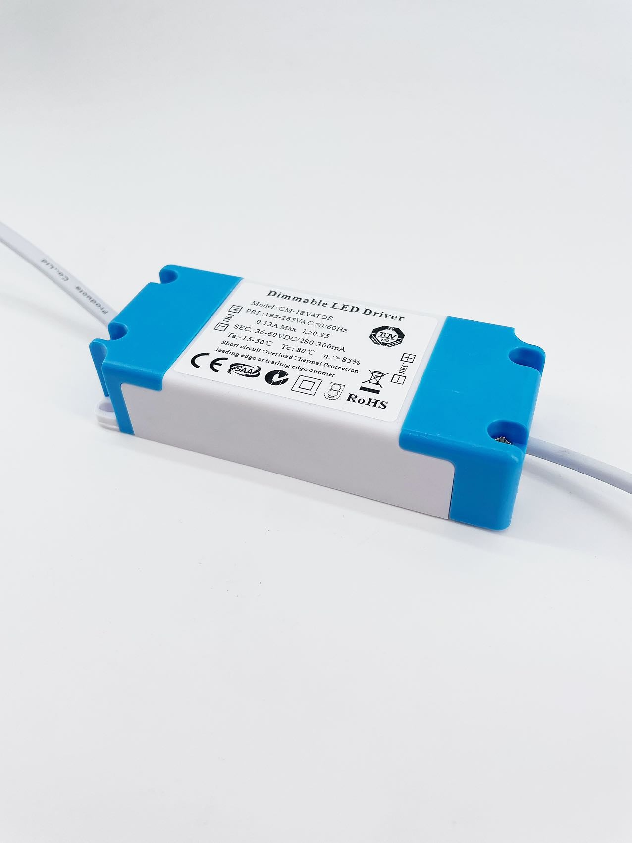 12W-18W Dimmable Driver for Leading Edge or Trailing Edge Dimmers for 12W, 18W LED Round Panel
