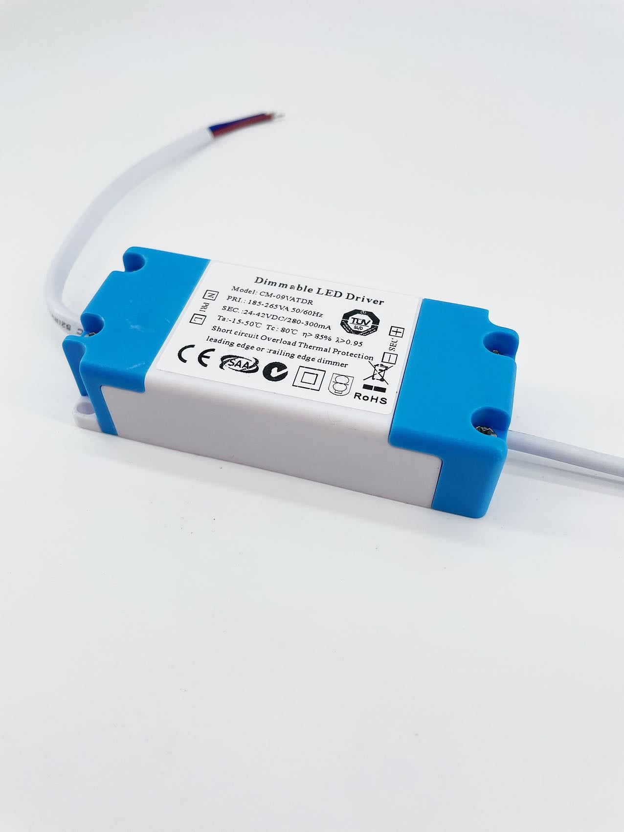 12W-18W Dimmable Driver for Leading Edge or Trailing Edge Dimmers for 12W, 18W LED Round Panel