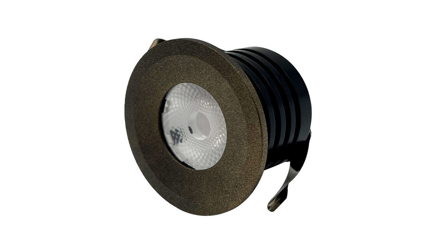 3W Ella LED Waterproof IP65 Marker Light, Step Light, Antique Brass (Non Dimmable Driver Included)