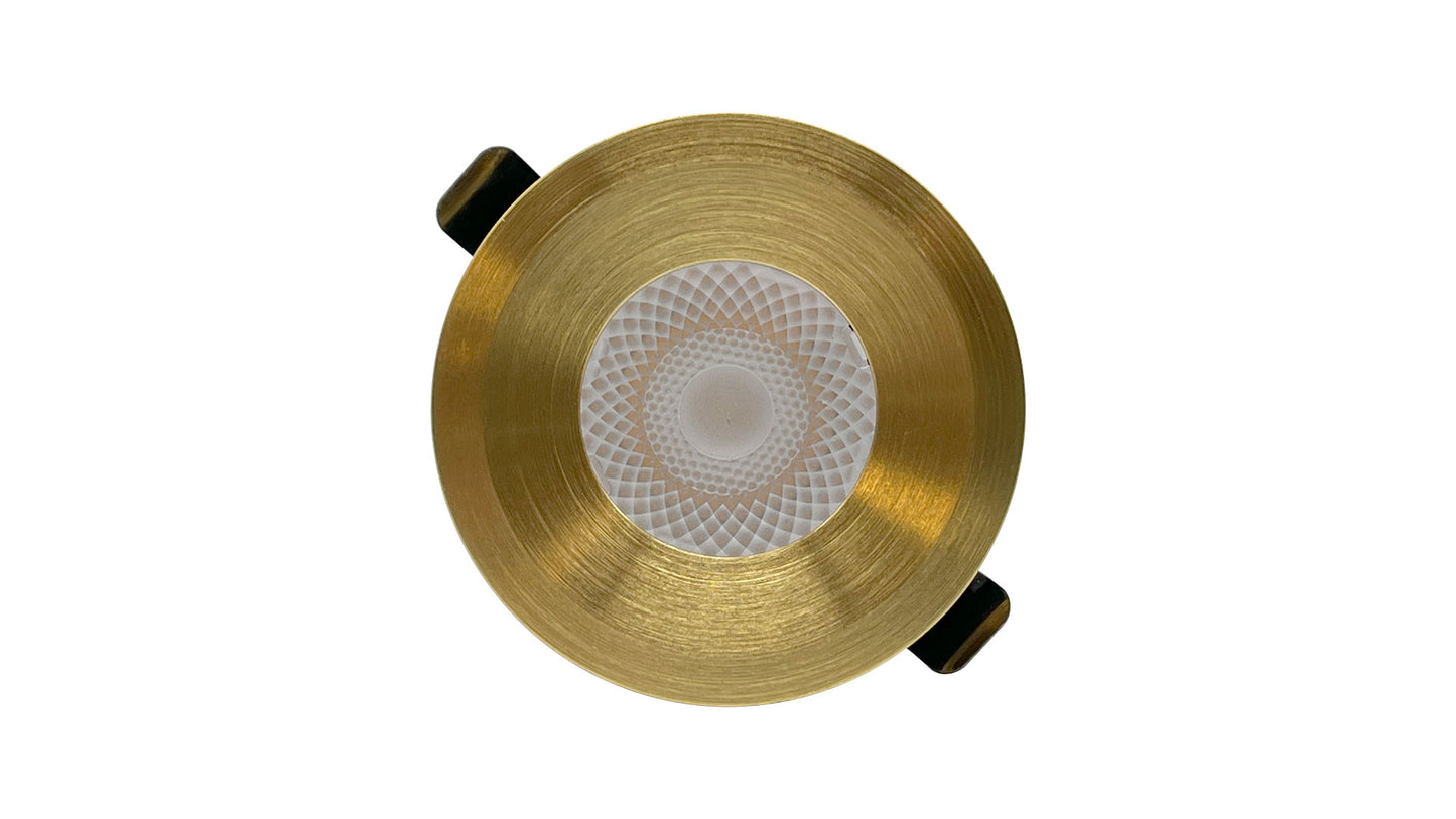 3W Ella LED Waterproof IP65 Marker Light, Step Light in Gold Brushed Brass (Non Dimmable Driver Included)