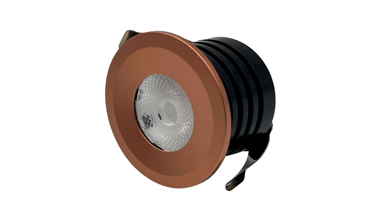 3W Ella LED Waterproof IP65 Marker Light, Step Light, Copper (Non Dimmable Driver Included)
