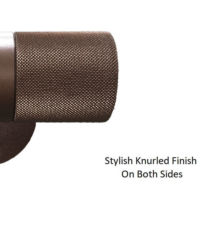 KNURLED Dark Bronze GU10 UP / DOWN IP44 Indoor/Outdoor Wall Light, Bi-Directional Wall-Mounted, Corrosion-Resistant Die-Cast Aluminium