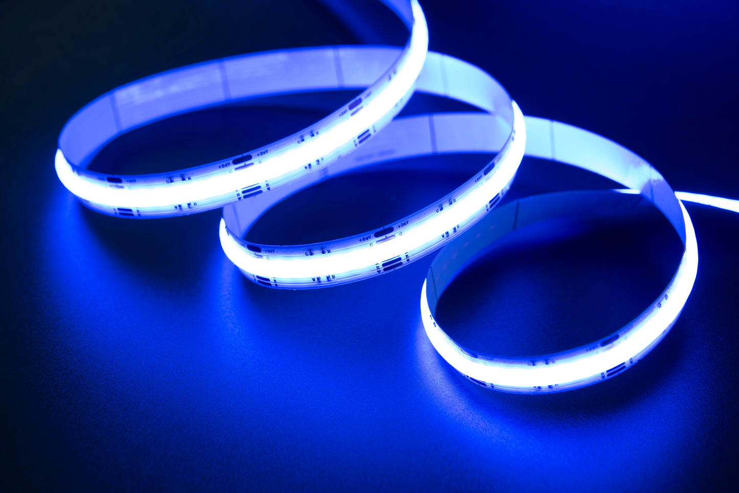 14W RGBW (2700K OR 6500k) LED Color COB Seamless Strip 10 Metre COB Dotless IP44 2 Metre Cables