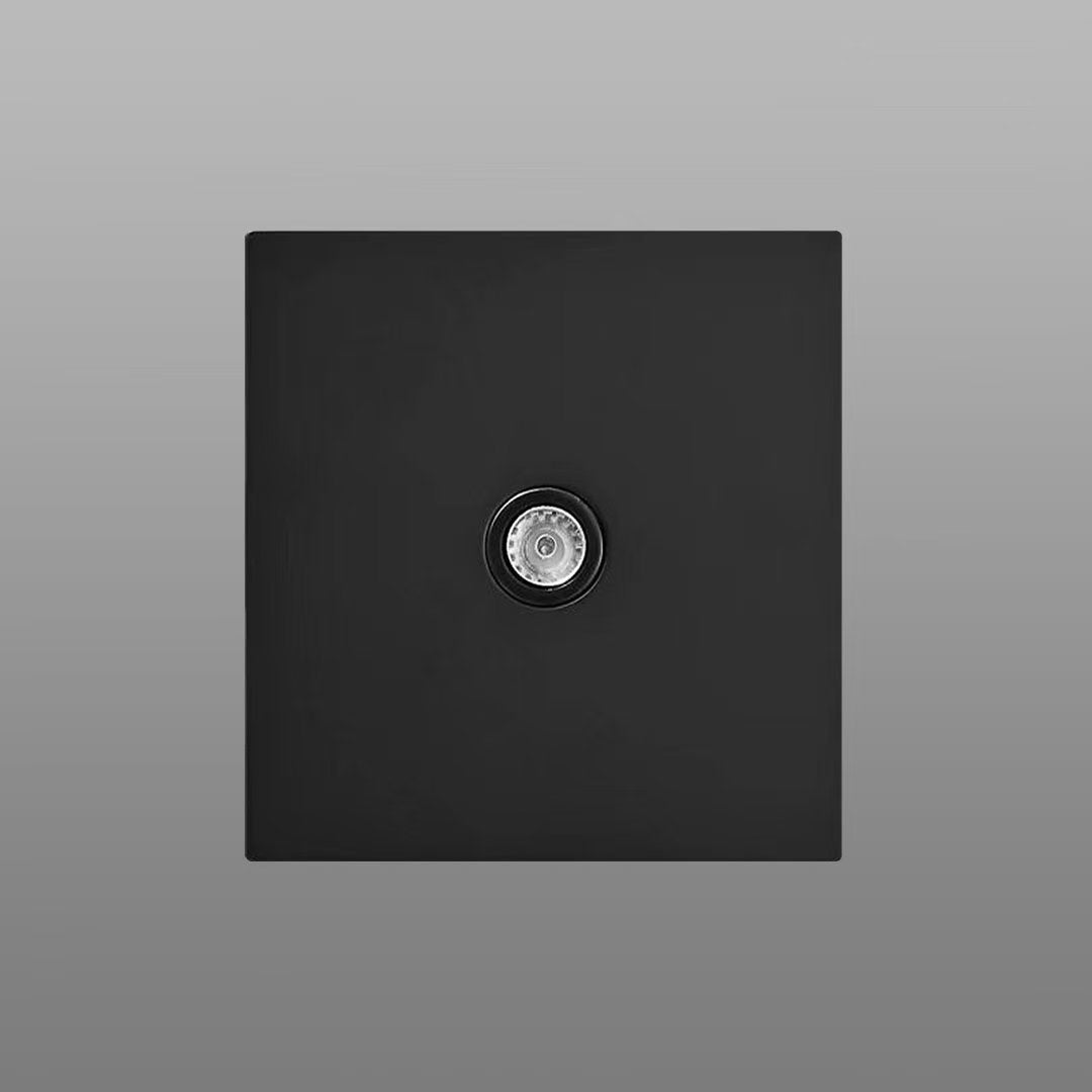 European Socket in Matt Gold / Matt Black Finish