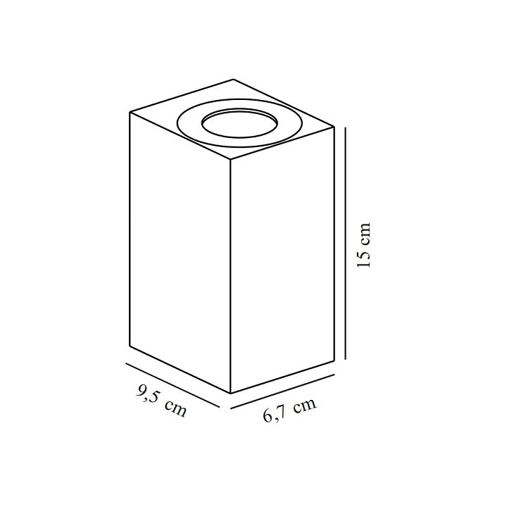 Beau Cubic Wall Light -Up Down Flush Mount Integrated LED Light, Black Lacquered Aluminium, IP44 Rated Ideal for Enhancing Indoor & Outdoor Spaces