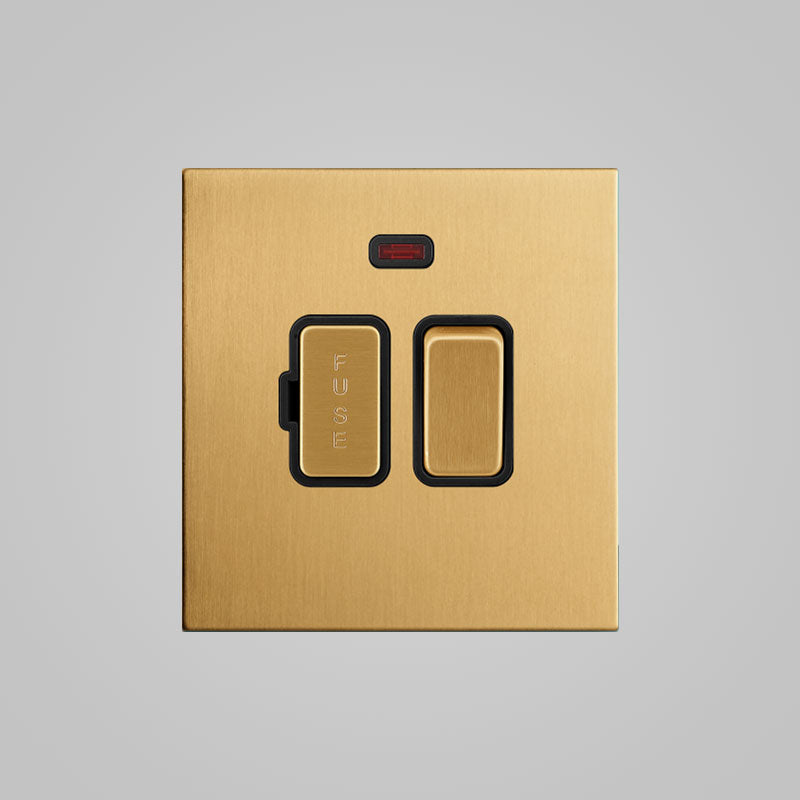 1 Gang 1 Fuse Unit – Matt Black Finish