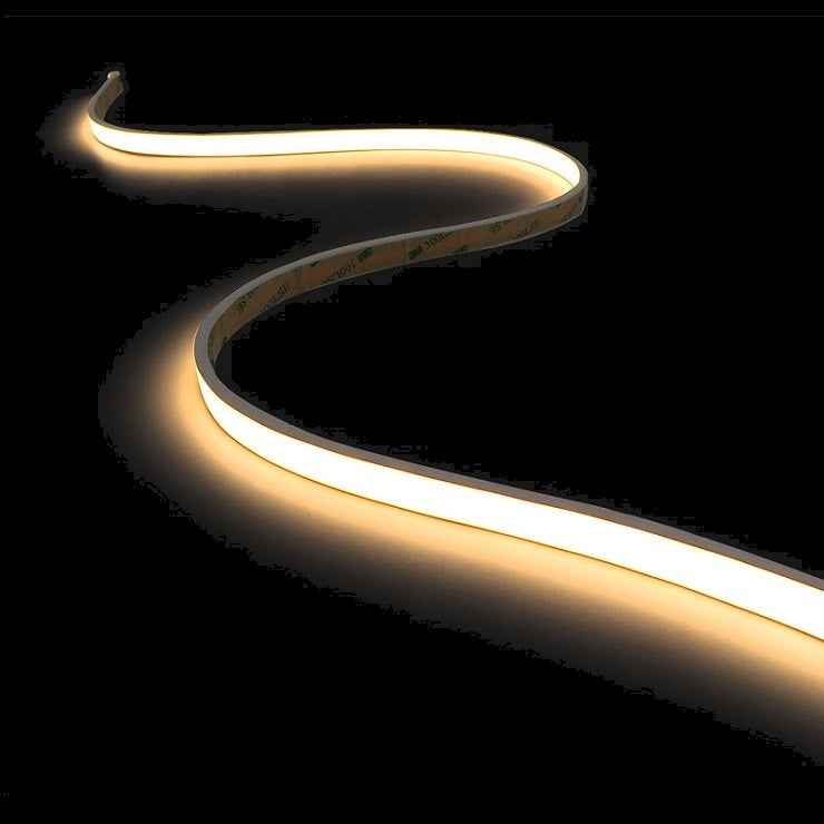 30 Metre Reel NEON COB IP67 24V 3000K Warm White / 4000k Cool White Outdoor Top Bend Low Profile Diffuse/Opal Waterproof Sleeve Strip - Luminate up to 10M