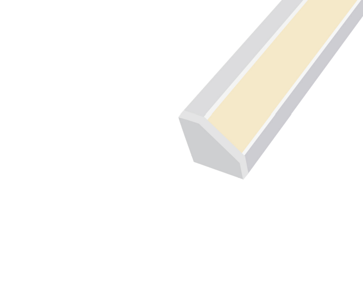 2 Pack of 2 Meters LED Corner Aluminum Profile