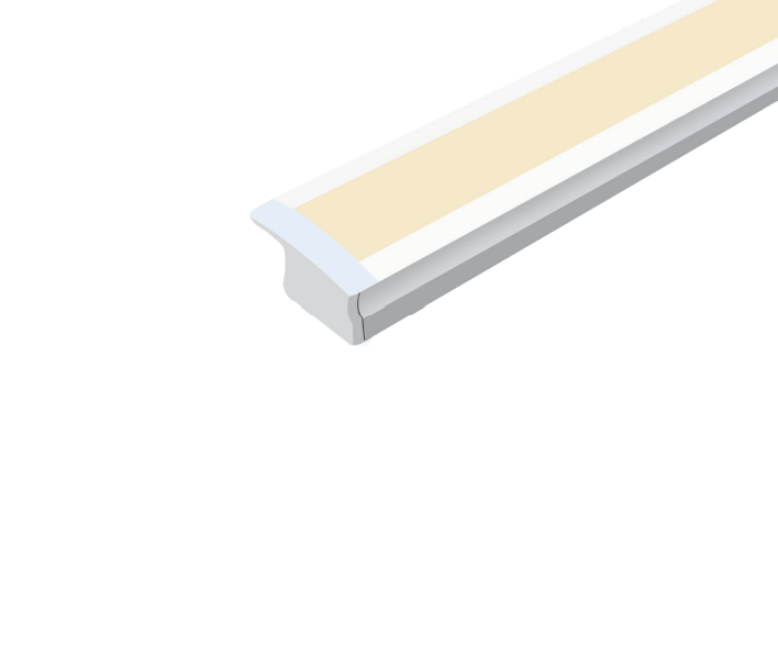 2 Meters LED Deep Recessed Aluminum Profile