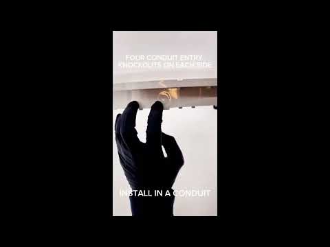 Load and play video in Gallery viewer, 12W/18W/24W CCT Tri Color Adjustable Wattage LED IP65 Bulkhead Standard