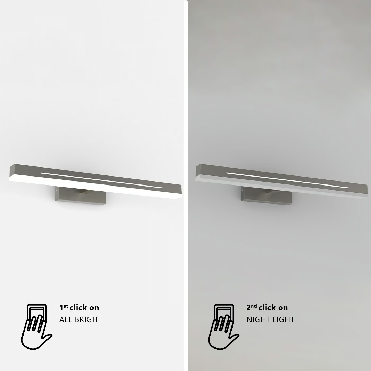 Landon 60 chrome wall light