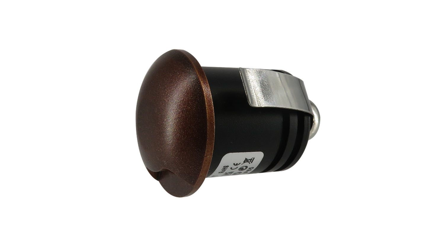 1W Ella Indirect Eyelid Bezel IP65 Marker Light, Step Light, Mini Downlight, Deck Light, Black/ Antique Brass/ Polished Copper/ Gold/ Bronze/ White (Non Dimmable Driver Included)