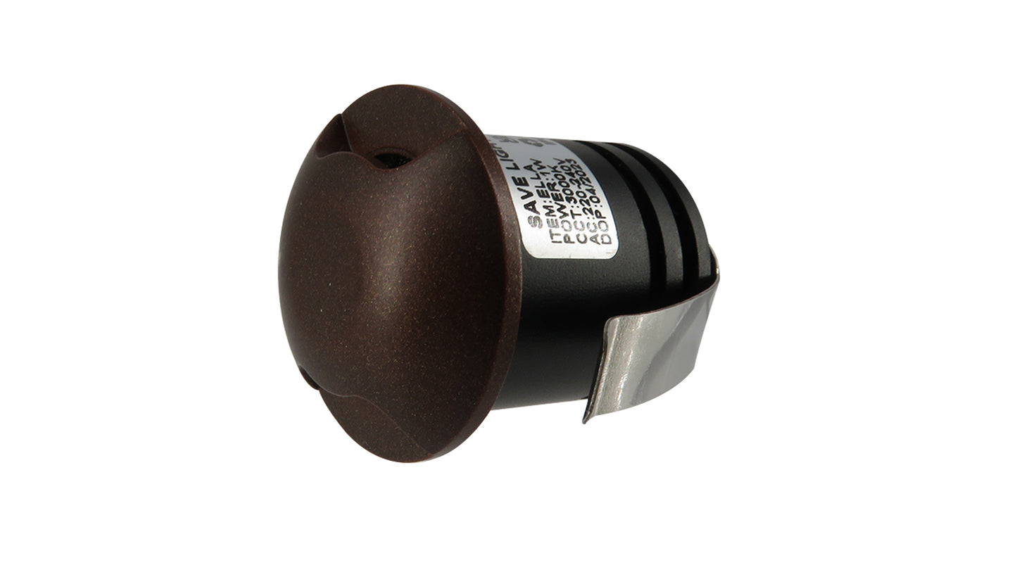 1W Ella Indirect Up-Down Bezel IP65 Marker Light, Step Light, Mini Downlight, Deck Light, Black/ Antique Brass/ Polished Copper/ Gold/ Brushed Nickel (Non Dimmable Driver Included)