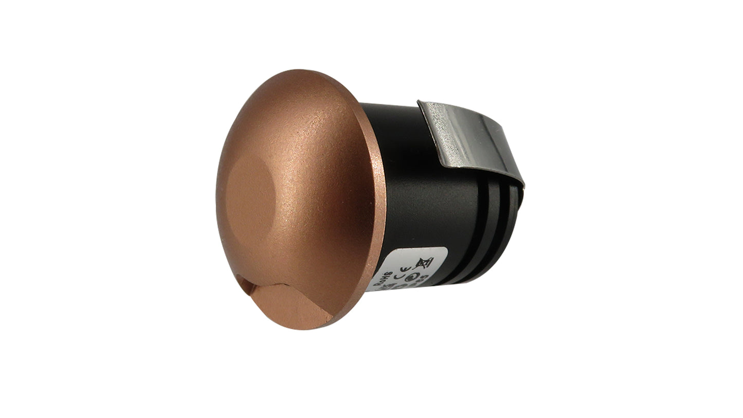1W Ella Indirect Eyelid Bezel IP65 Marker Light, Step Light, Mini Downlight, Deck Light, Black/ Antique Brass/ Polished Copper/ Gold/ Bronze/ White (Non Dimmable Driver Included)