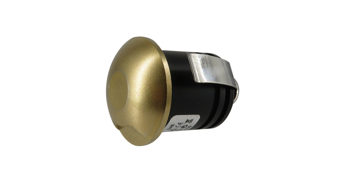 1W Ella Indirect Eyelid Bezel IP65 Marker Light, Step Light, Mini Downlight, Deck Light, Black/ Antique Brass/ Polished Copper/ Gold/ Bronze/ White (Non Dimmable Driver Included)