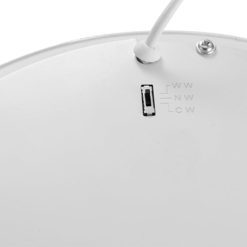 12W IP54 CCT Adjustable LED Round Circular Downlight Recessed Ceiling Panel Lights (Cutout: 150mm, 1200 Lumen €€œ 3K/4K/ 6K