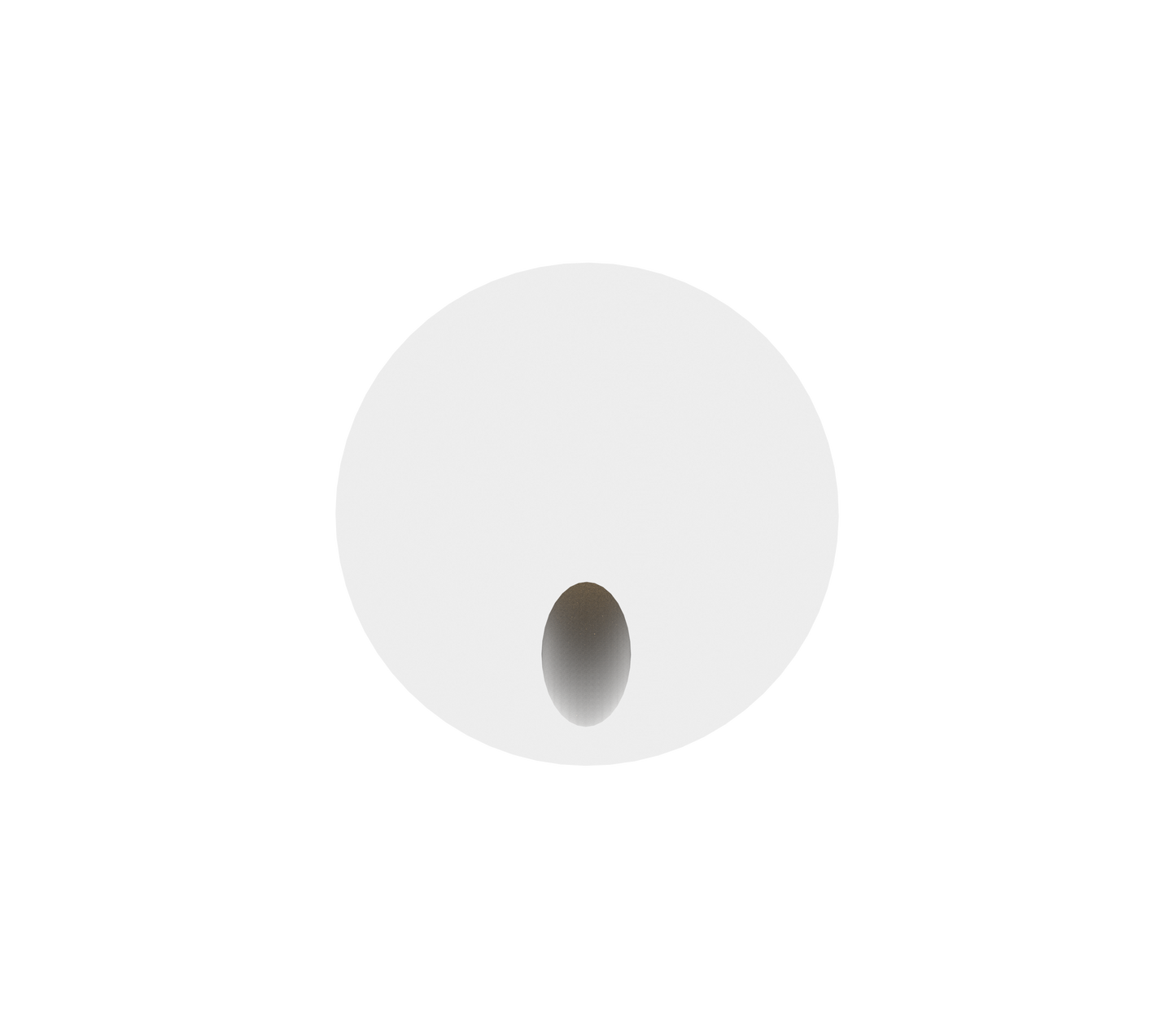 3W Mia Round Low Level Wash Recessed Step, Stair Light White (Non Dimmable Driver Included)