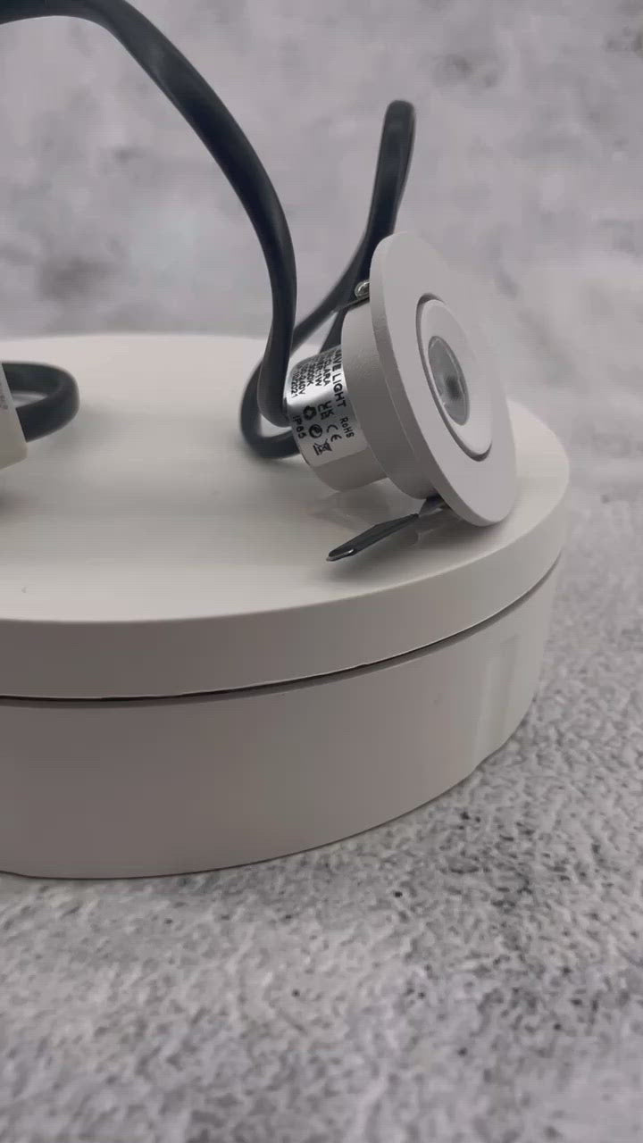 Load and play video in Gallery viewer, 1W Clara Adjustable LED Marker / Shelf/ Joinery Light - White (Driver included)