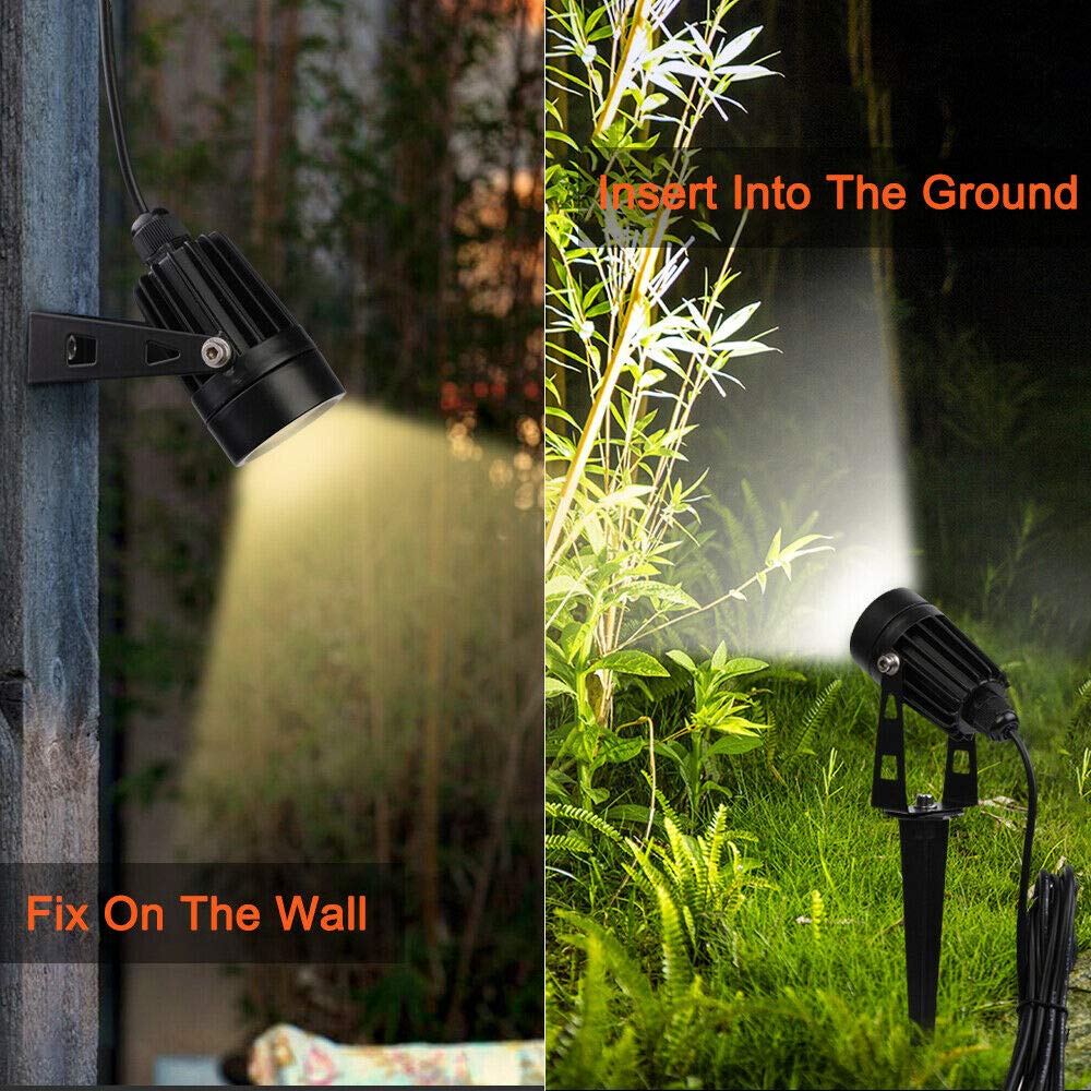 5W Garden Outdoor LED Spike Lights IP65 with 2 Meters Cable