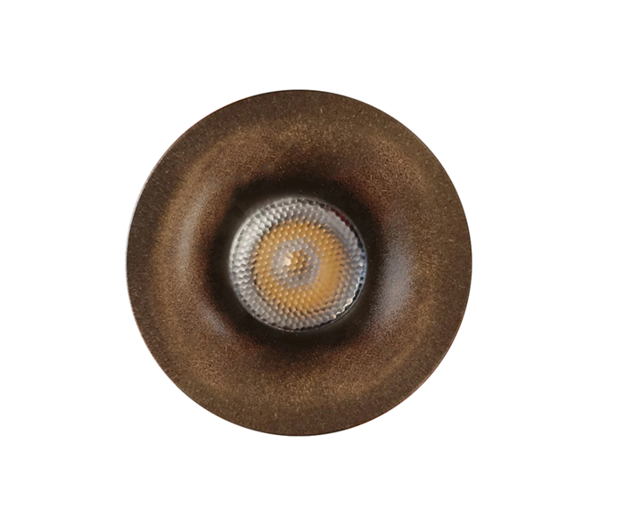 3W Chloe Fluted Marker Light, Mini Downlight, Niche/Alcove/Soffit Light Dark Bronze (Driver included)