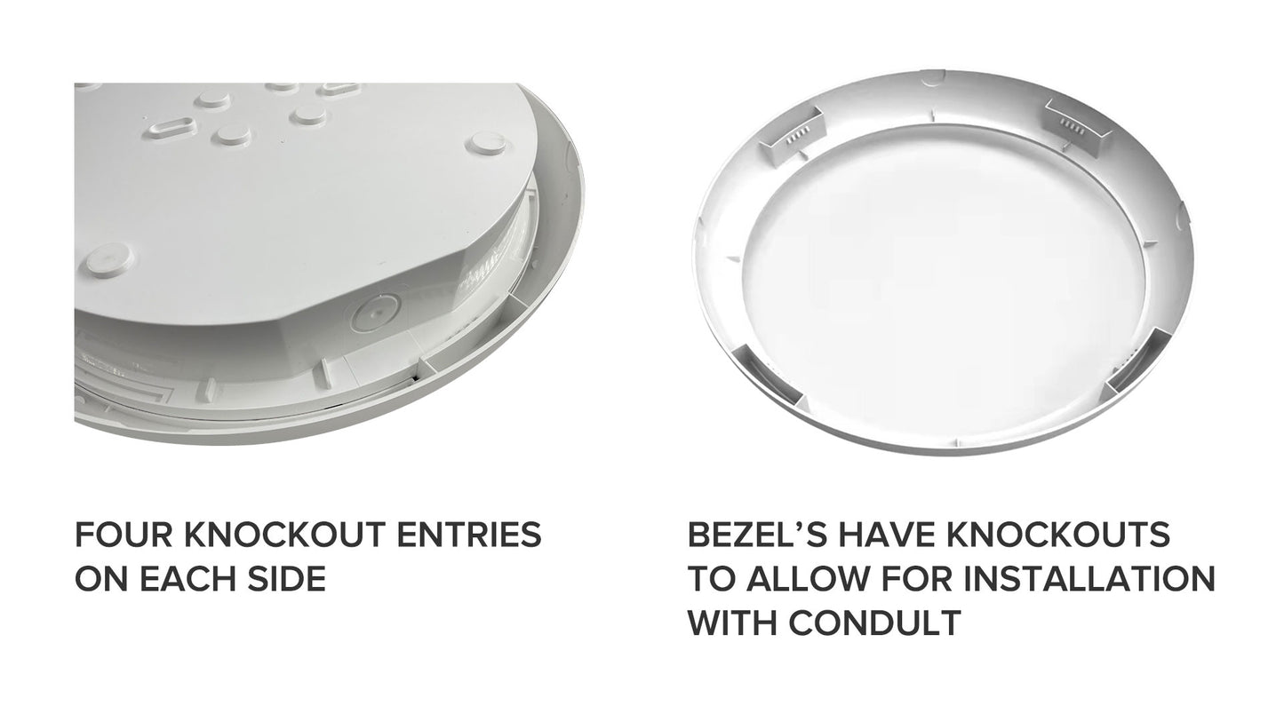 Microwave Sensor 12W/18W Tri Color CCT Adjustable Wattage LED IP65 Bulkhead