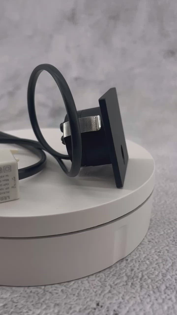 Load and play video in Gallery viewer, 3W Mia Low Level Wash and Step Light Black