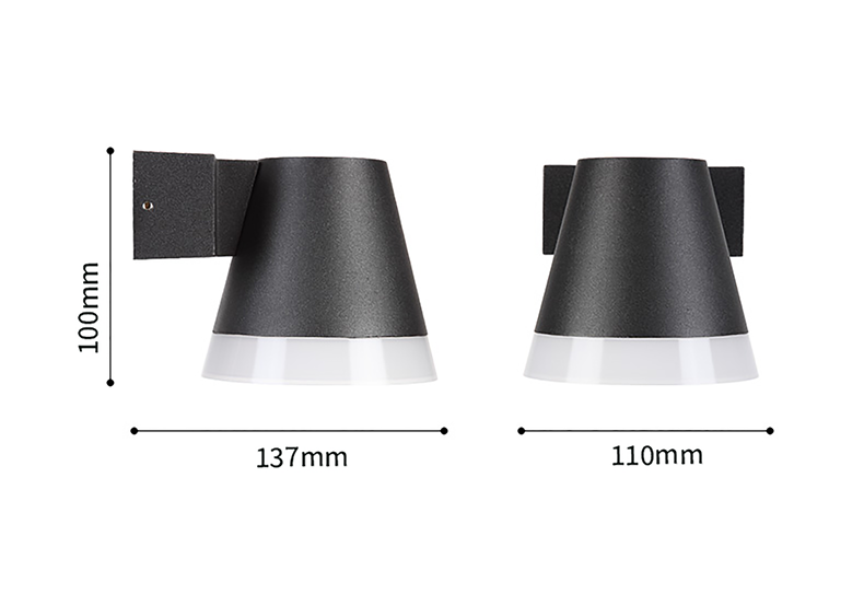 5W LED Exterior Wall Light IP65 Anthracite Grey Die-casting Aluminum, Decorative Wall Light