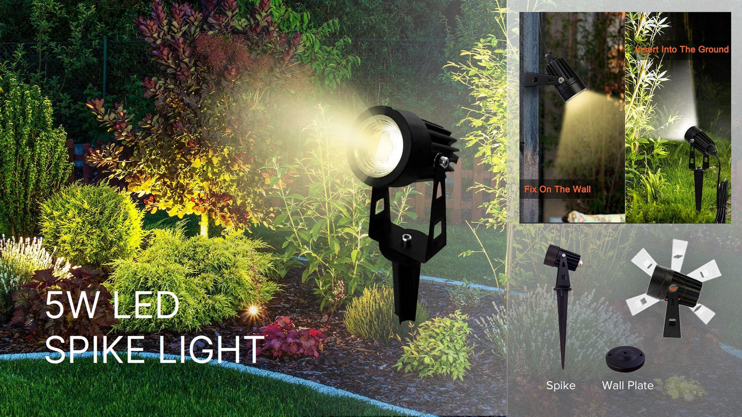 Why not transform your garden using our Garden spike lights? We have a stunning 5W LED Spike Light/ GU10 Spike Light Range