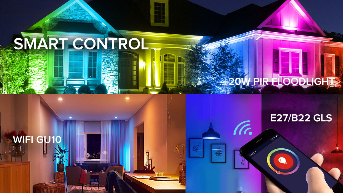 WIFI Control Lights available at uno-lighting.com WIFI GU10, E27/B22 G ...