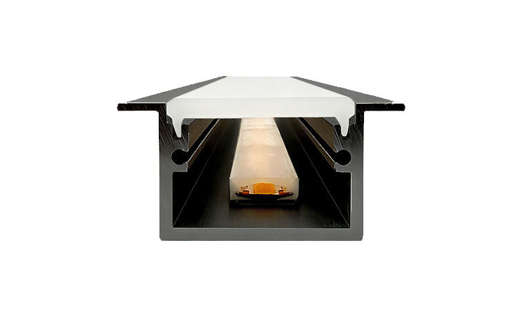 
                  
                    2 Metres IP65 Flanged / Wings Walk Over Recessed IP65 Profile W30 x D20 Inc End Caps & Frosted Diffuser in Silver / Black
                  
                