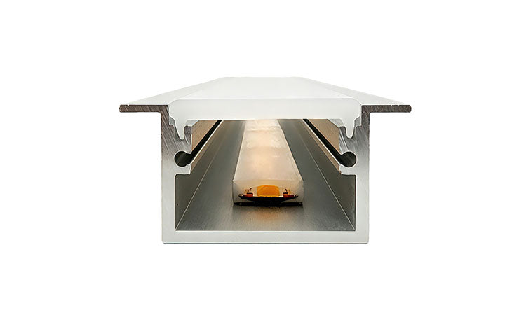 
                  
                    2 Metres IP65 Flanged / Wings Walk Over Recessed IP65 Profile W30 x D20 Inc End Caps & Frosted Diffuser in Silver / Black
                  
                