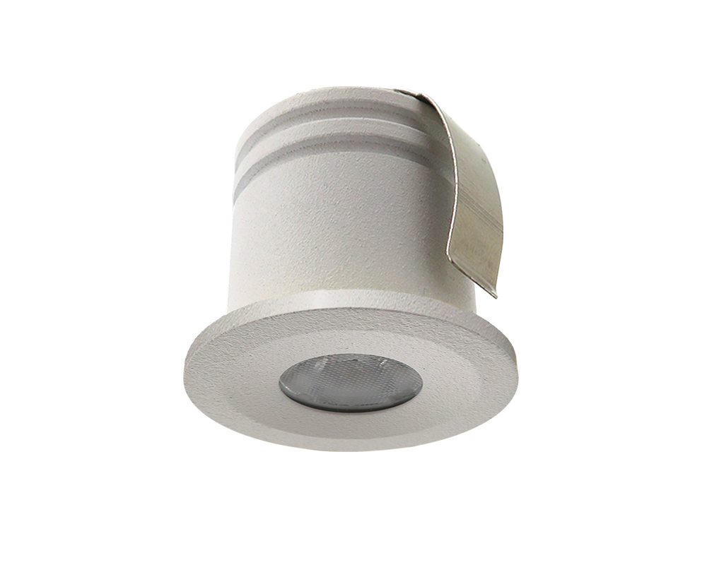 1W Ella LED 2700K Very Warm White Waterproof IP65 Marker Light, Step Light, White (Non Dimmable Driver Included)