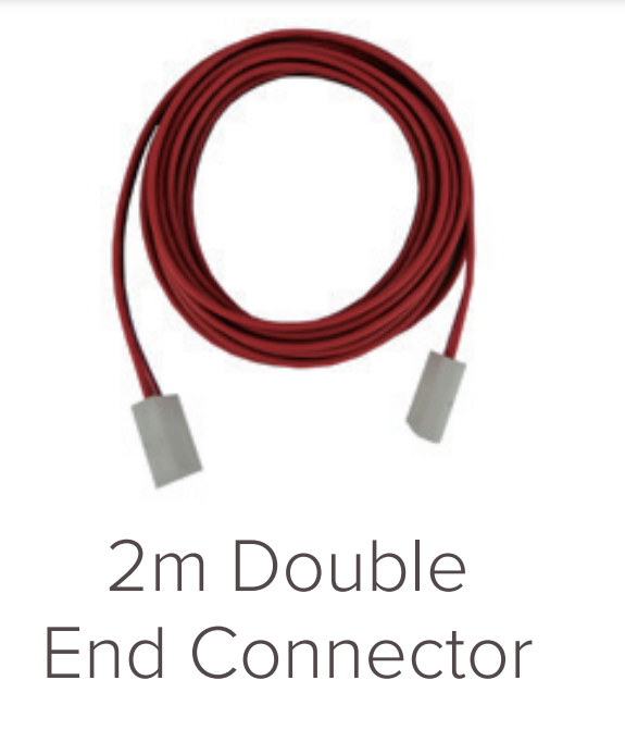 2 Metres Cable Lengths for 10mm Width Grip Double End Connectors LED Single Color Strip