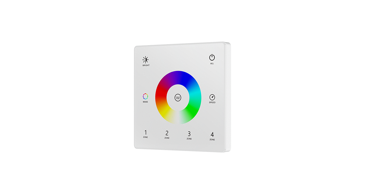 
                  
                    4 Zone RGB/RGBW Precision Touch LED Wireless Wall Panel 2.4G Controller
                  
                