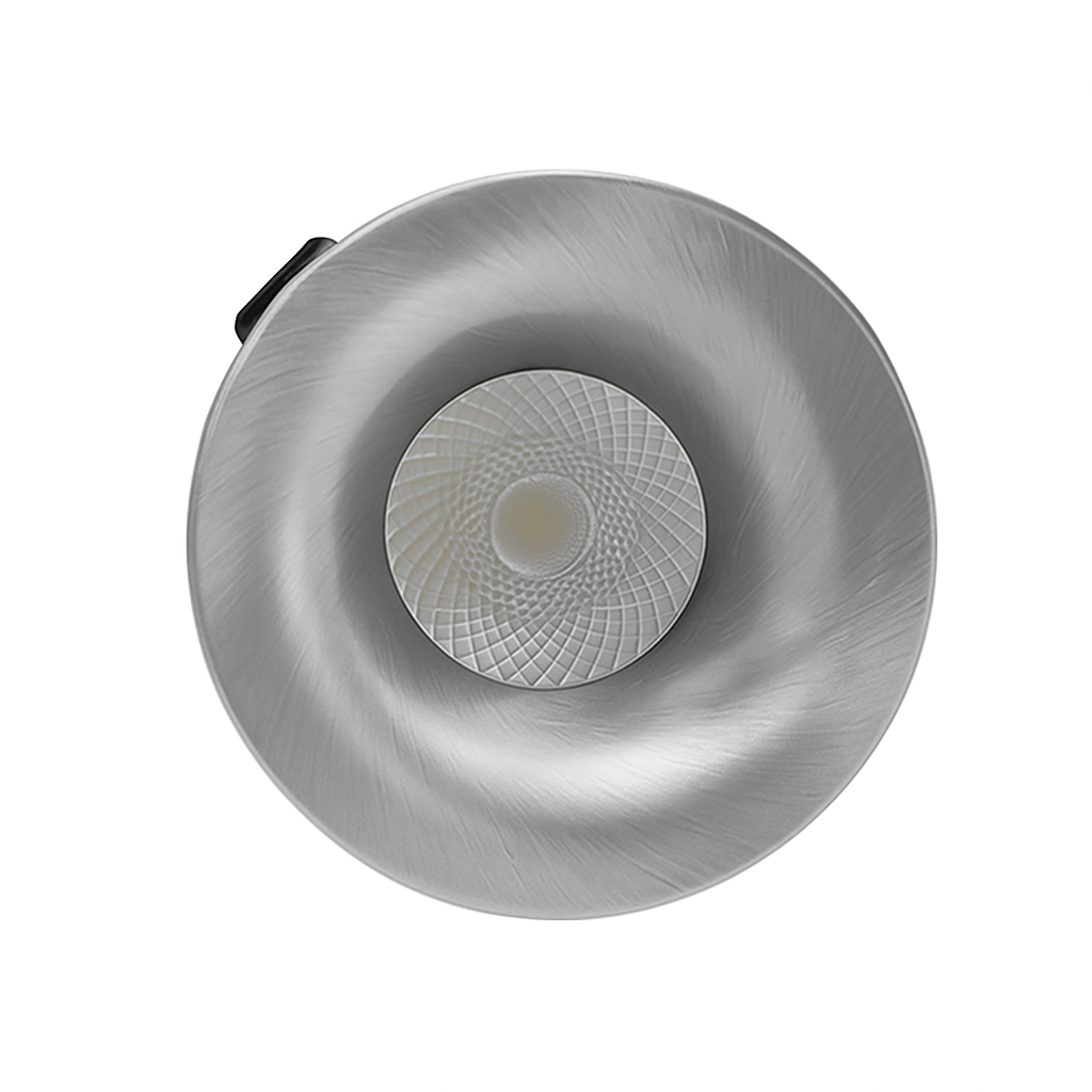 
                  
                    3W Chloe LED CCT 2800K/4000K/6000K Colour Changing Fluted Marker Light, Mini Downlight, Niche/Alcove/Soffit Light Brush Nickel / Satin Nickel (Non Dimmable Driver Included)
                  
                