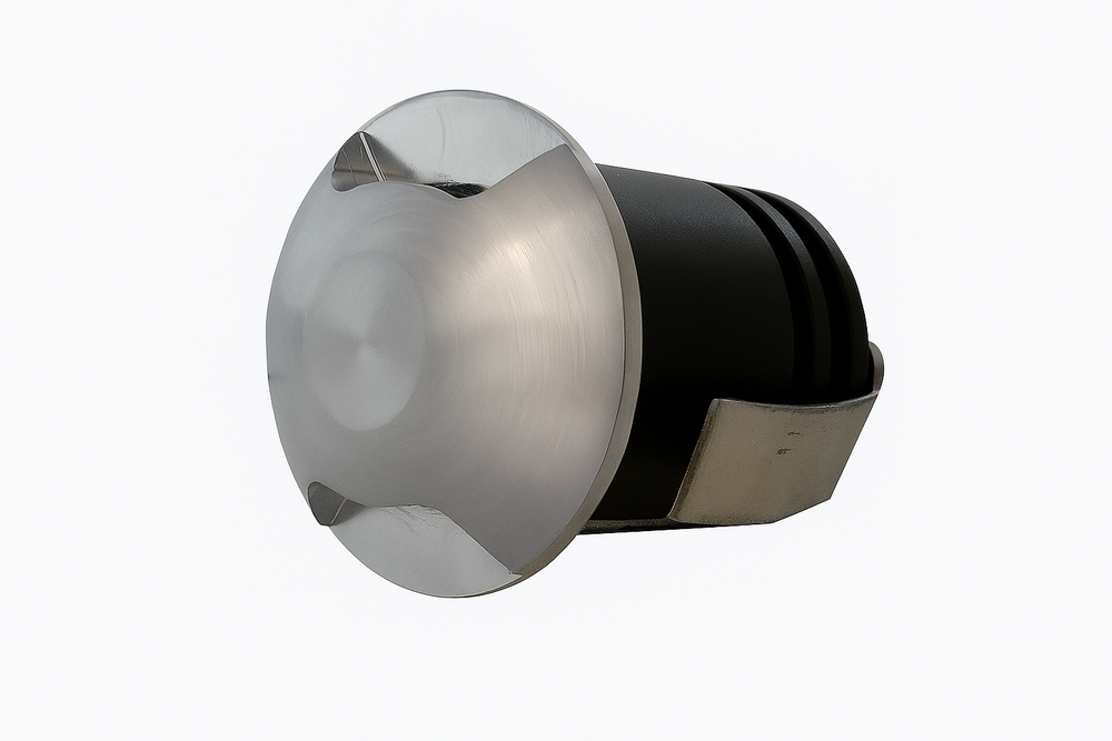 1W Ella Indirect Up Down Bezel IP65 Marker Light, Step Light, In-ground Light, Mini Downlight, Deck Light, Brush Nickel / Satin Nickel  (Non Dimmable Driver Included)