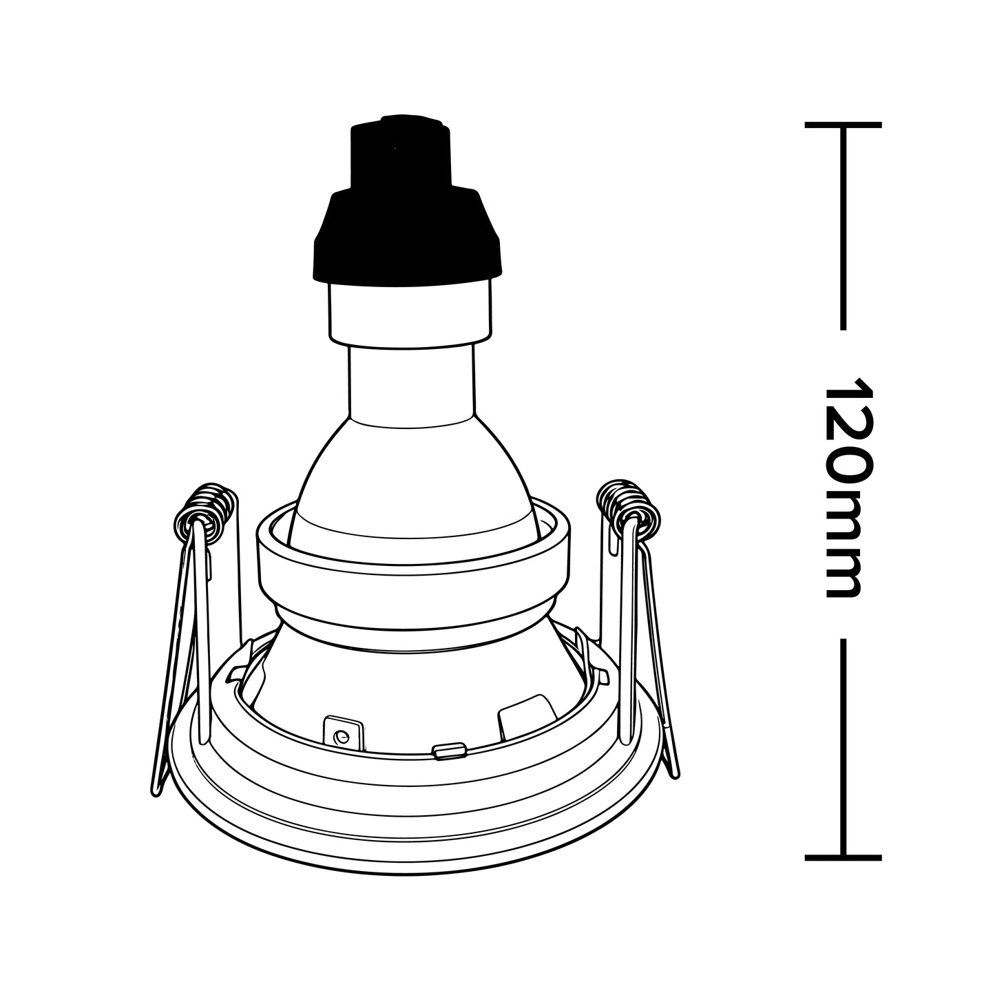
                  
                    Banbury Slim Trim Low Glare Fire Rated IP65 Fixed Downlight, Includes GU10 Socket and Push fit Junction Box
                  
                