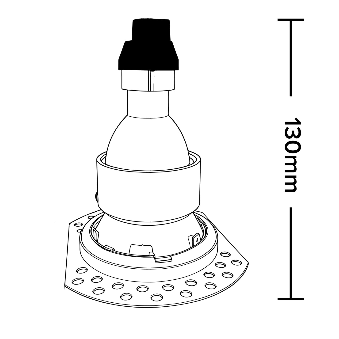 
                  
                    Banbury Tiltable Trimless Plaster-In Fire Rated IP65 Fixed Downlight, Includes GU10 Socket & Junction Box
                  
                
