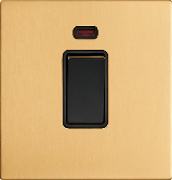 40A 1 Way 1 gang Appliance switch Screwless French Matt Gold Finish