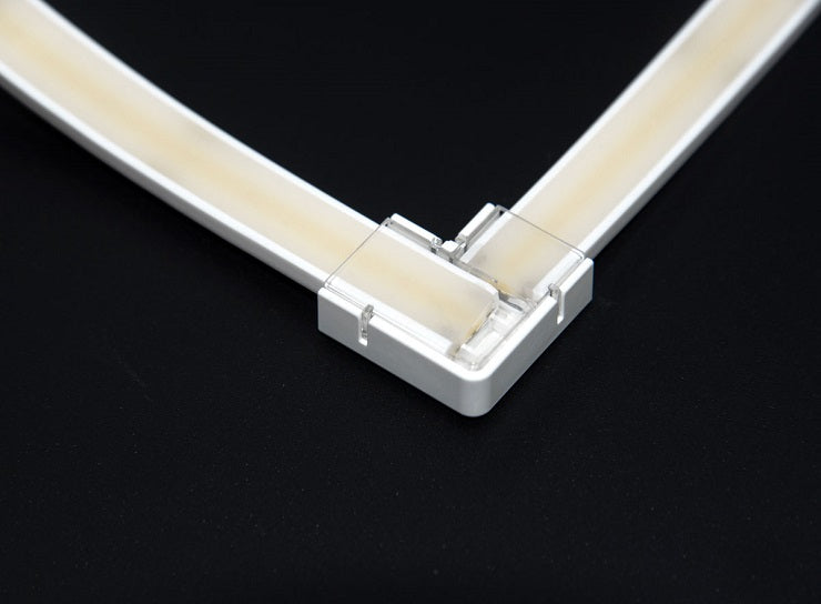 L Shape/Corner Connectors - For NEON COB IP67 Outdoor Top Bend Low Profile Diffuse/Opal Waterproof Sleeve Strip