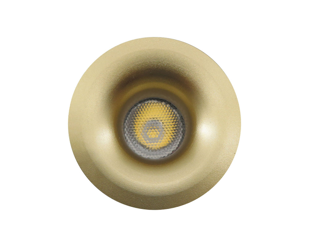 
                  
                    3W 2800K CCT Chloe Fluted Marker Light, Mini Downlight, Niche/Alcove/Soffit Light Satin Brushed Brass (Non Dimmable Driver Included)
                  
                