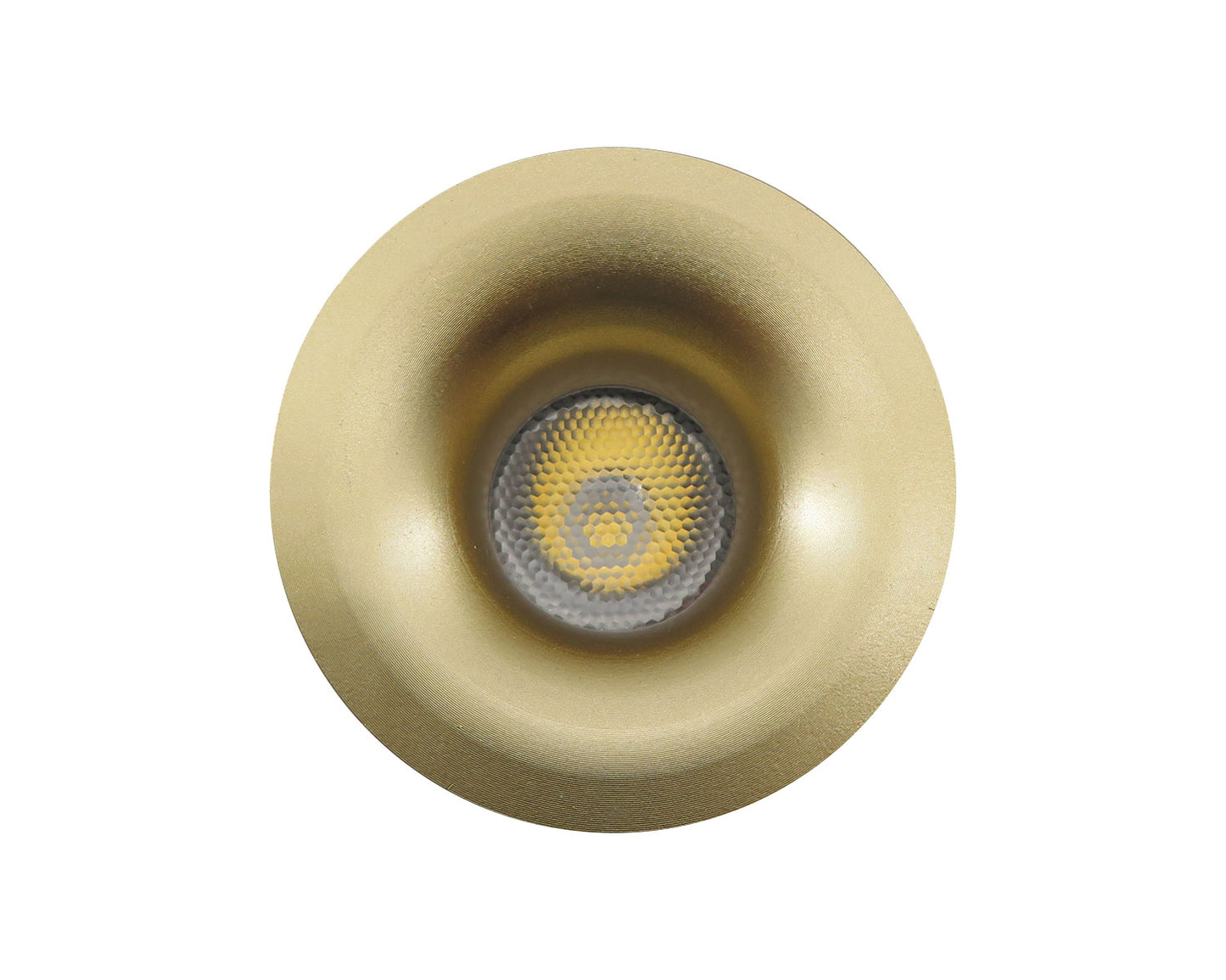 
                  
                    3W 2800K CCT Chloe Fluted Marker Light, Mini Downlight, Niche/Alcove/Soffit Light Satin Brushed Brass (Non Dimmable Driver Included)
                  
                